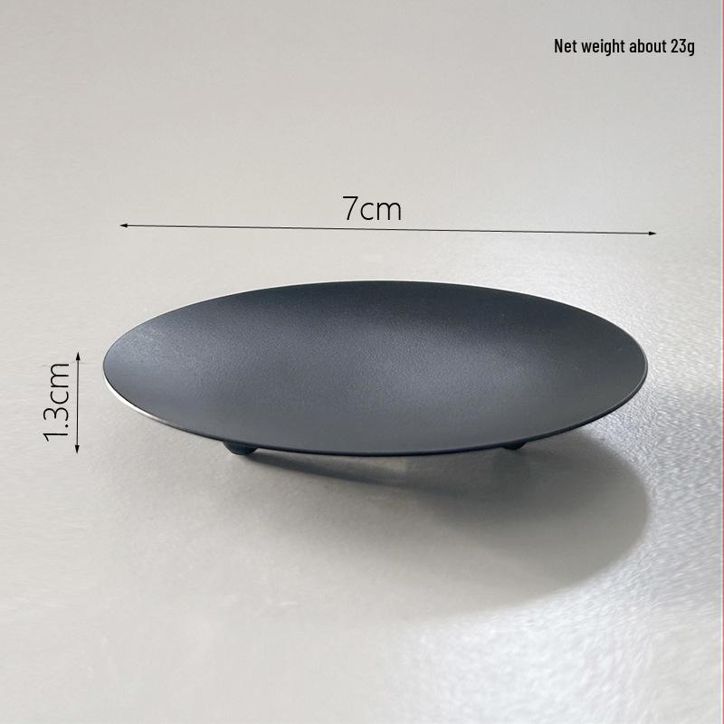 Nordic Romantic Candle Tray: Simple Iron Art Tabletop Ornament Holder