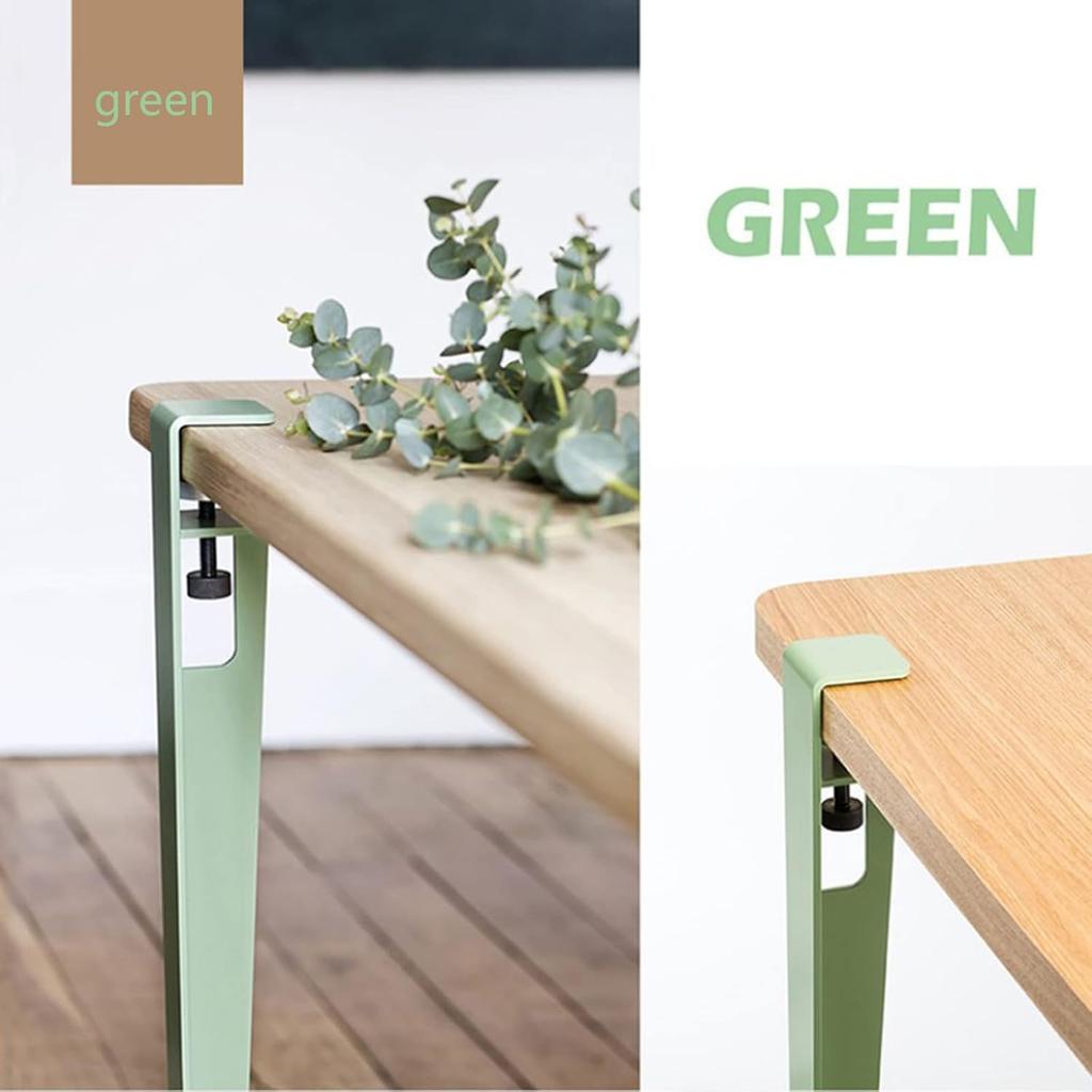 4 Stück Metall-Tischklemmenbeine,Verstellbare Kaffeetischbeine,F-Form Esstischfuß,Eisen Werkbankstützbeine,DIY Bartische Beine,Kein Bohren Design,mit