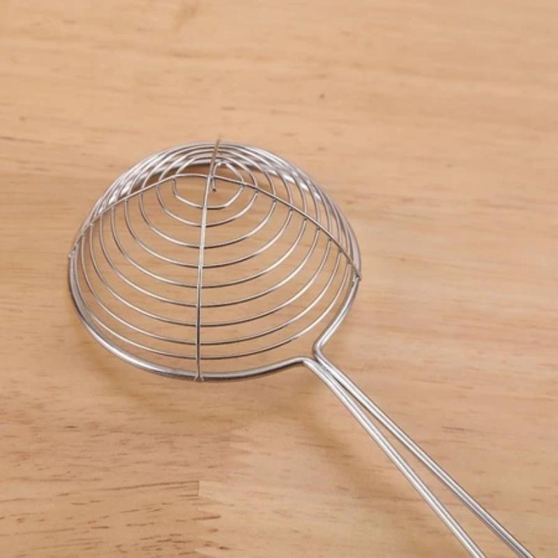 Suitable For Scooping Tapioca Pearls And Toppings With Red Handle 27Cm Long 6.5Cm Diameter High-Quality Durable Stainless Steel