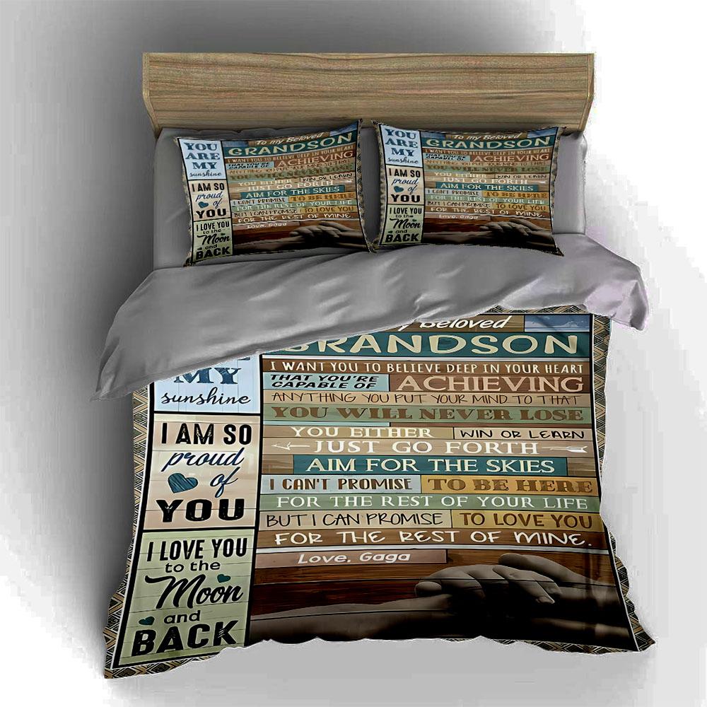 Inspirational text design. Bedding Duvet cover sets Duvet covers Pillowcases gifts (1 * Duvet Cover 2 * Pillowcases, without duvet insert)