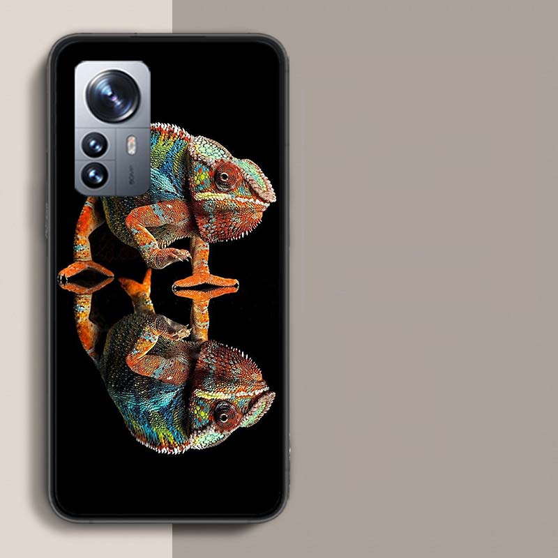 Chameleon Funny Wildlife Phone Case For Redmi Note 13 Pro Plus 14 Pro+ 12S 12 11S 11T 11E 11 10S 10 9S 9 Xiaomi Capa TPU