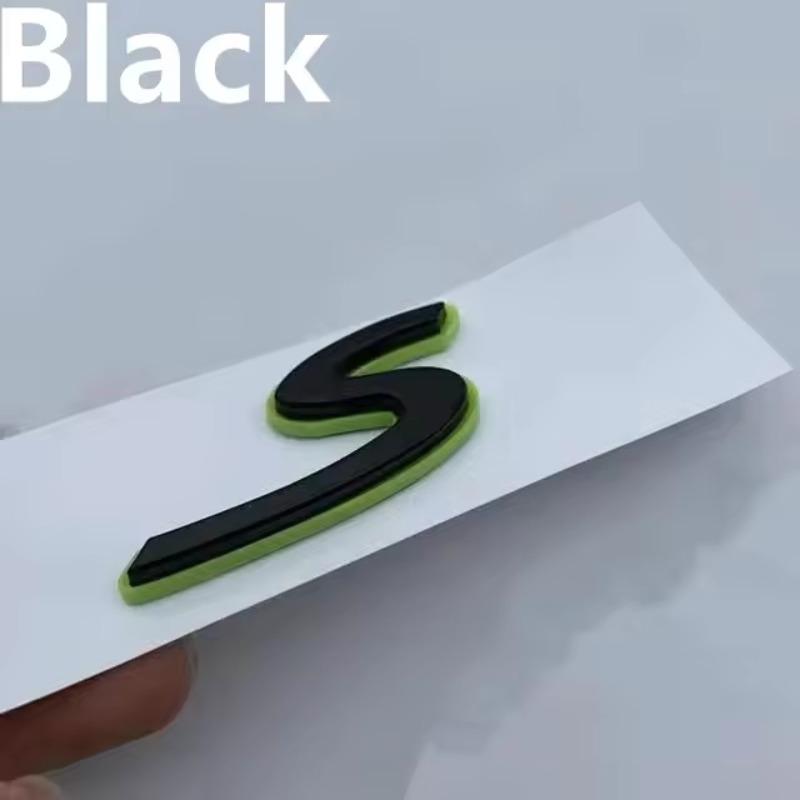 1pcs New 4 S Turbo E Hybrid ABS Car Fender Side Rear Trunk Emblem Badge Sticker Accessories