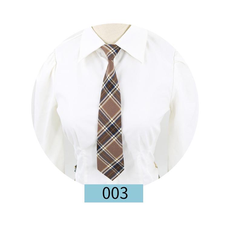 Полосатый матросский галстук-бабочка JK для женщин - Японская стрела, Без узла