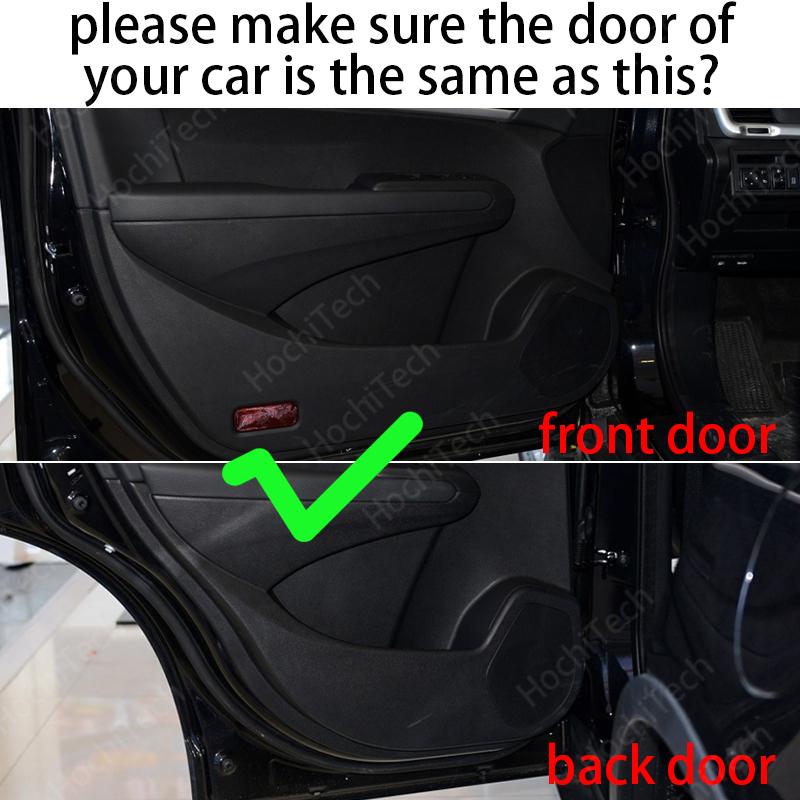 Side Edge Cover Door Inside Guard Protection Carpet Car Door Anti Kick Pad Sticker for Dongfeng AX7 2015-2017