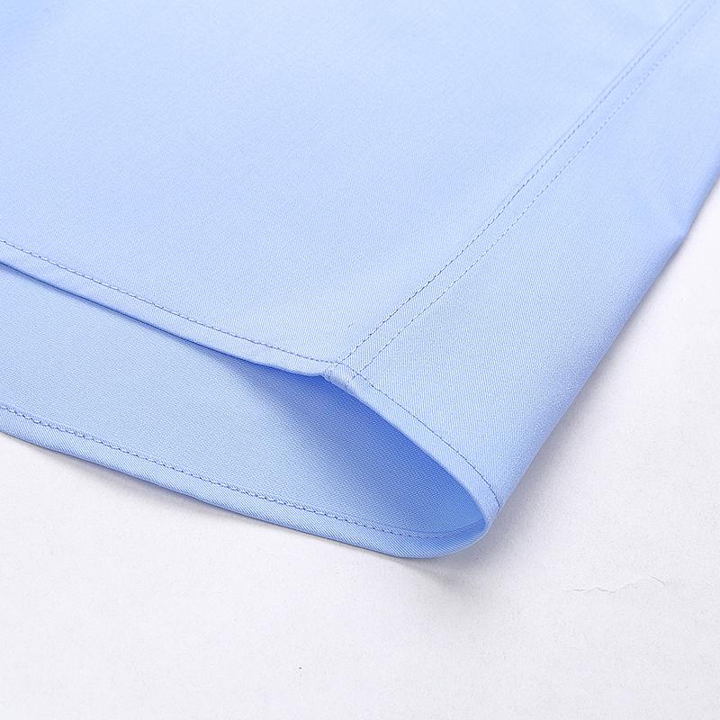 Bamboo Fiber 8XL Men Shirt Long Sleeve Casual Big Size Shirts for Men Without Slim Fit Office Blue White Shirts Men Long Sleeve