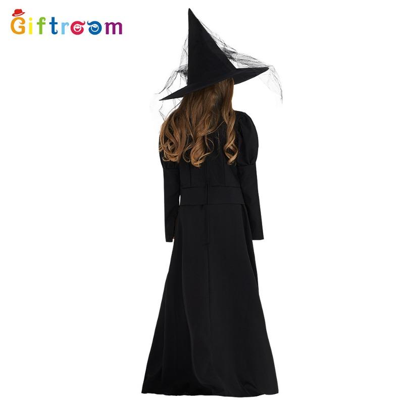 Halloween Masquerade Funny Costume Glinda Long Dress Witch Game Uniform Witch Dress Up