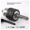 1 Set 2-13MM/1.5-10MM Quick Change 1/4" Hex Shank/SDS /1/2" Square Socket Adapter 1/2"-20UNF Drill Chuck Wrench Conversion Tools