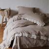 COMOLIVING Lace 4-Piece Bedding Set