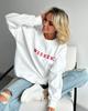 European & American Women's Casual Printed Thick Long Sleeve Sweatshirt (2024 Collection)