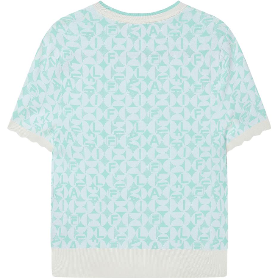 FILA Printed Round Neck Pullover Short Sleeve T-Shirt Women Tops Multicolor F11W334401FZA