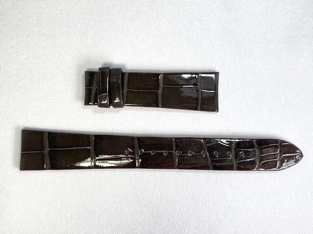 C03M011J9 SEIKO Grand Seiko 19mm Genuine Leather for Strap, Crocodile, Gray, SBGX344/9F61-0AH0