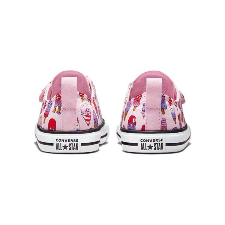 Converse Chuck Taylor All Star Canvas Wear Resistant And Lightweight Low Top Toddler Shoes Pink Purple A00389C
