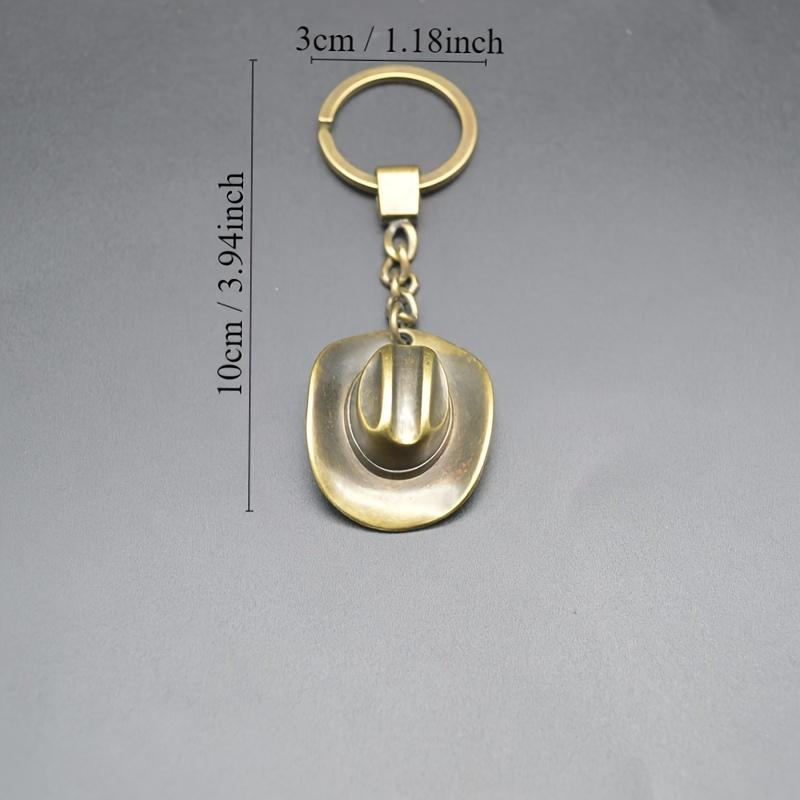 1pc Fashionable Cowboy Hat Keychain, Durable Keyring Accessory, Creative Gift for Men and Women, Gift Item | Fashion Accessory | Durable Keychain