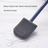 ecoco Wall-Mounted Silicone Toilet Brush with Holder