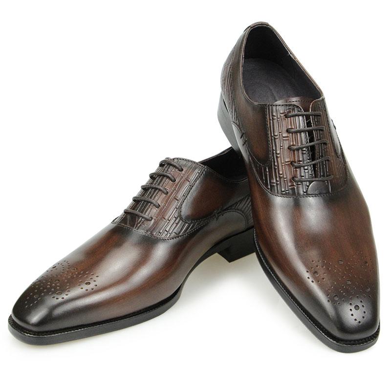 

Fashion Wedding Shoes Formal Genuine Leather Business Office Dress Style Fashion Designer Original Customized Handmade Shoe Black Coffee 47 кофейный