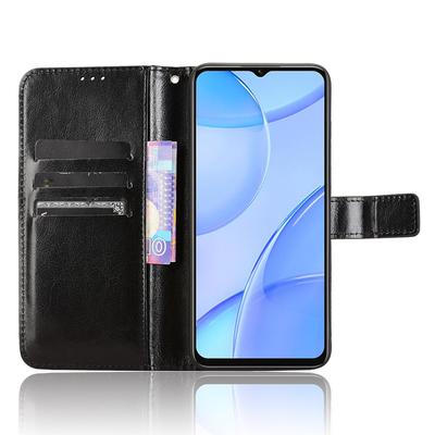 For Oukitel C57 Pro/C57s Case Crazy Horse Texture PU Leather Phone Wallet Cover