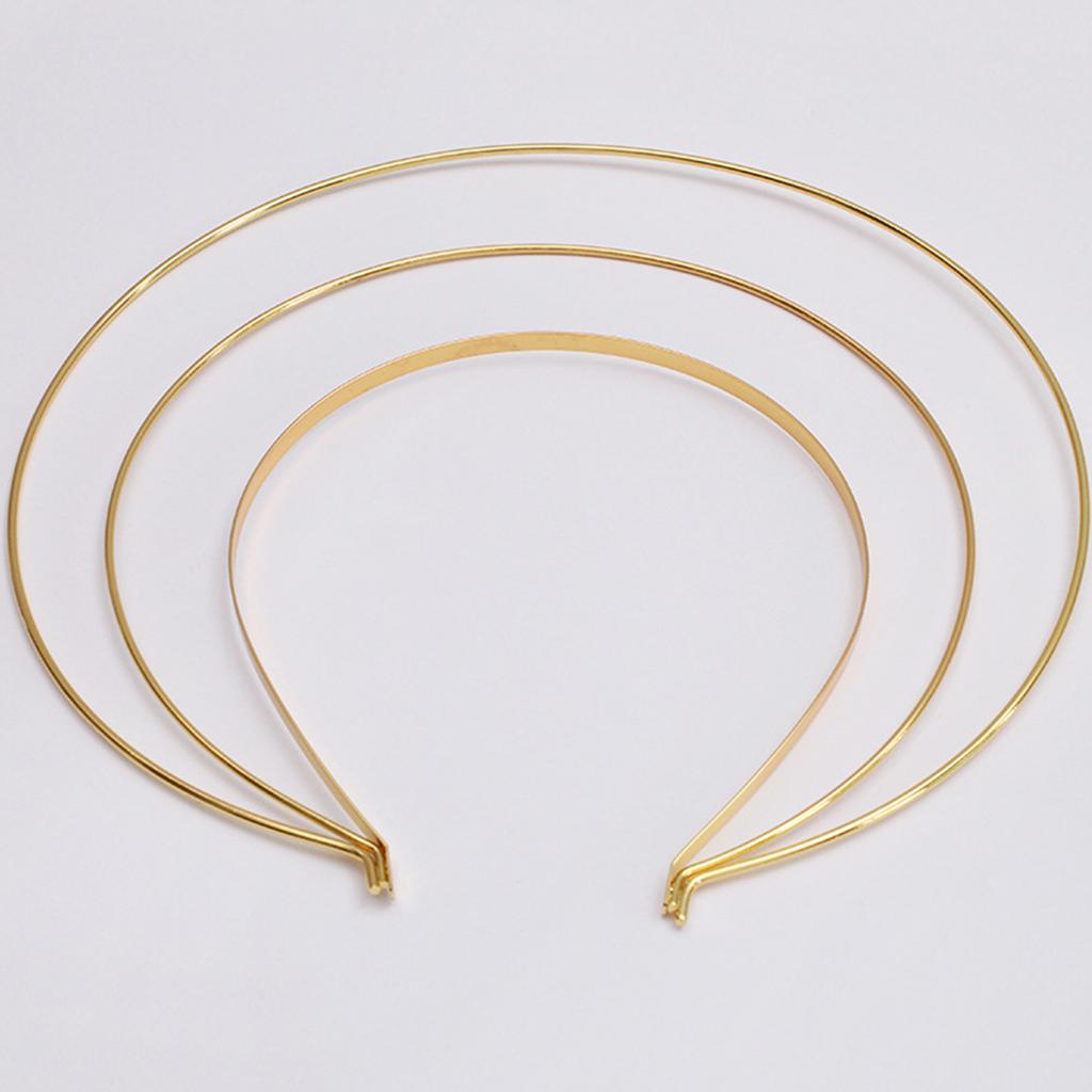 Fasce Metalliche Lisce per Capelli da Donna Fai da Te Artigianato Telaio Sottile in Filo d'Acciaio Fascia per Capelli