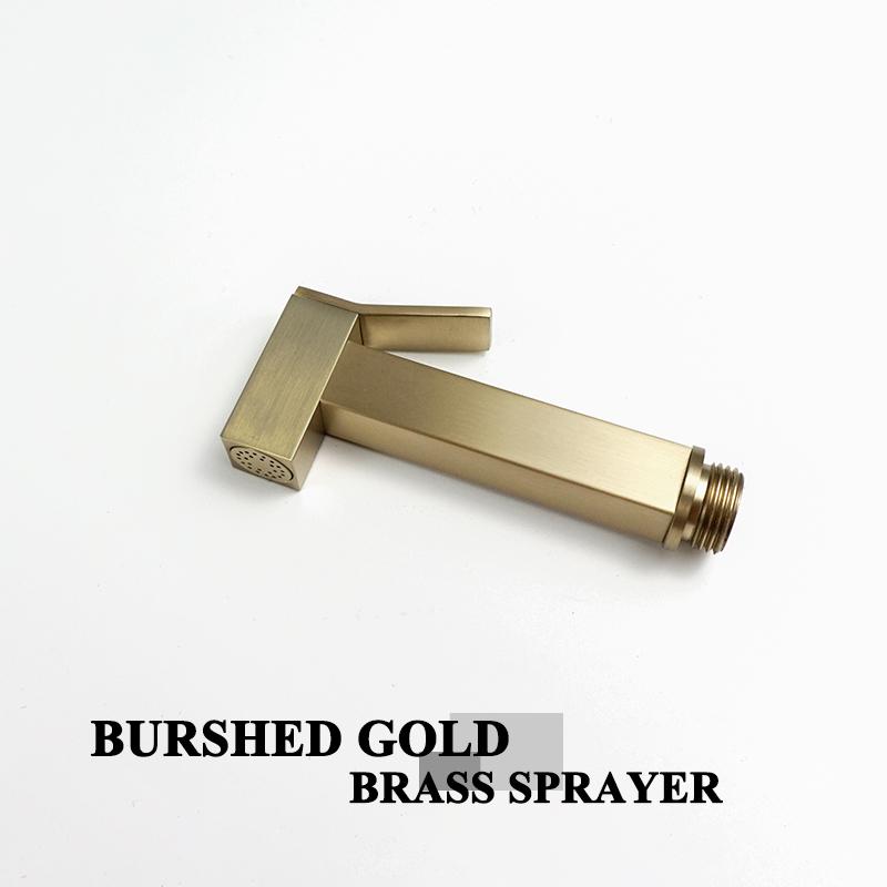 

Черный золотой смеситель для горячей и холодной воды, биде, ручной душ для туалета Shattaf, портативный распылитель для туалета с краном