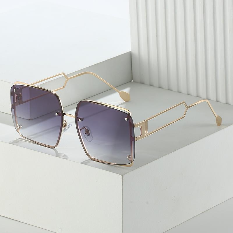 Box Sunglasses, Personalized Metal Rimless Sunglasses Sunglasses