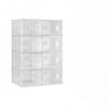 Shoe Storage Box,Stackable Storage Box,Modular Shoe Rack,Bookshelf,Toy Organizer,Wardrobe,Bathroom Cabinet(only with 8Pcs Storage Box)