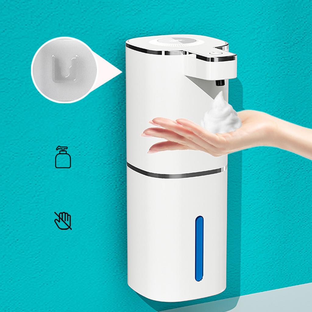 Rechargeable Foam Soap Dispenser Automatic Induction Foam Hand Washer No Touch Soap Dispenser for Kitchen & Bathroom