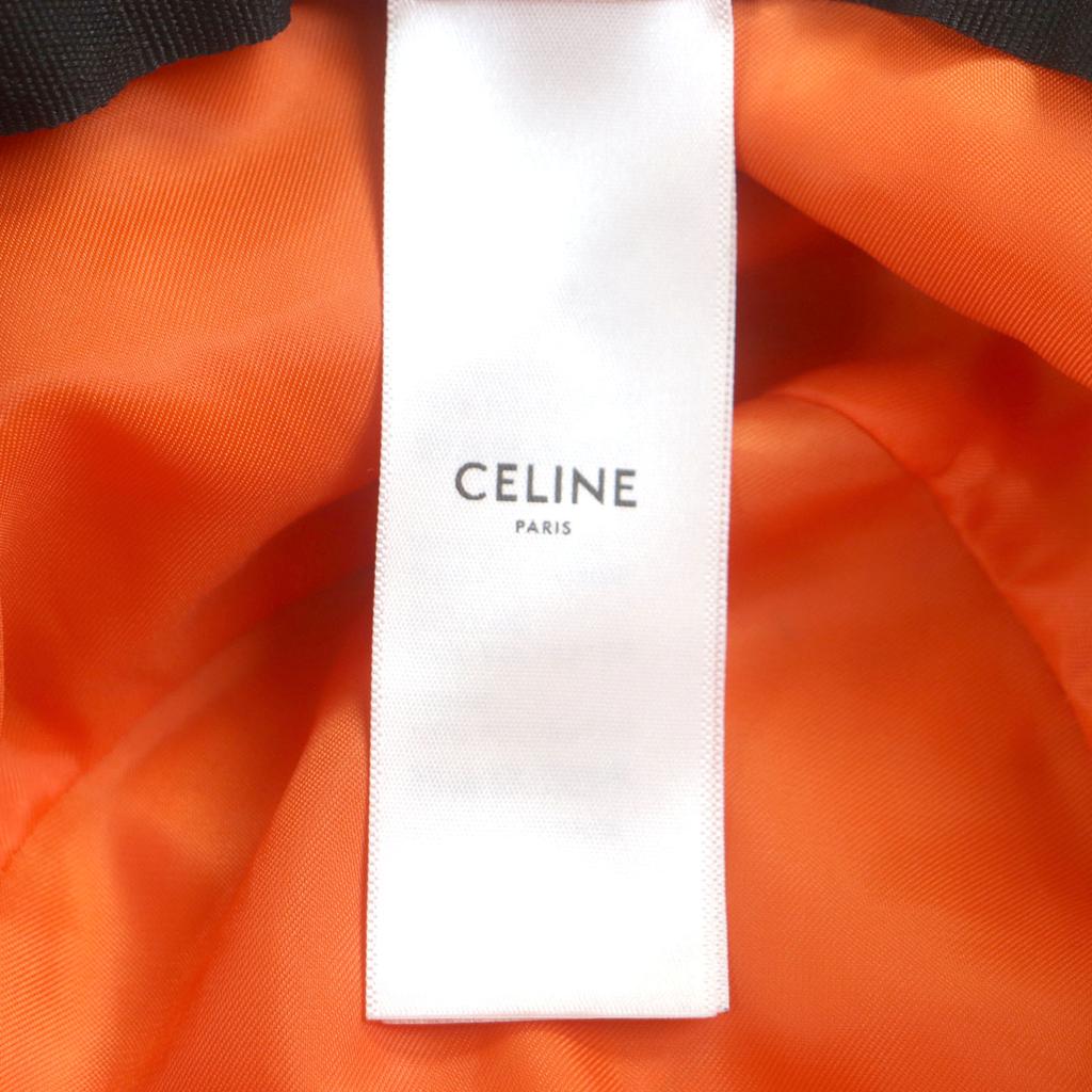 Ausgezeichneter CELINE Hut Schwarz Orange Nylon Herren M 2AUB0930C Gebraucht