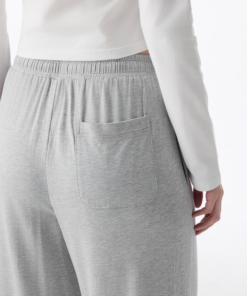MUSINSA STANDARD WOMAN Women'S Jersey Wide Lounge Pants [Medium Grey]