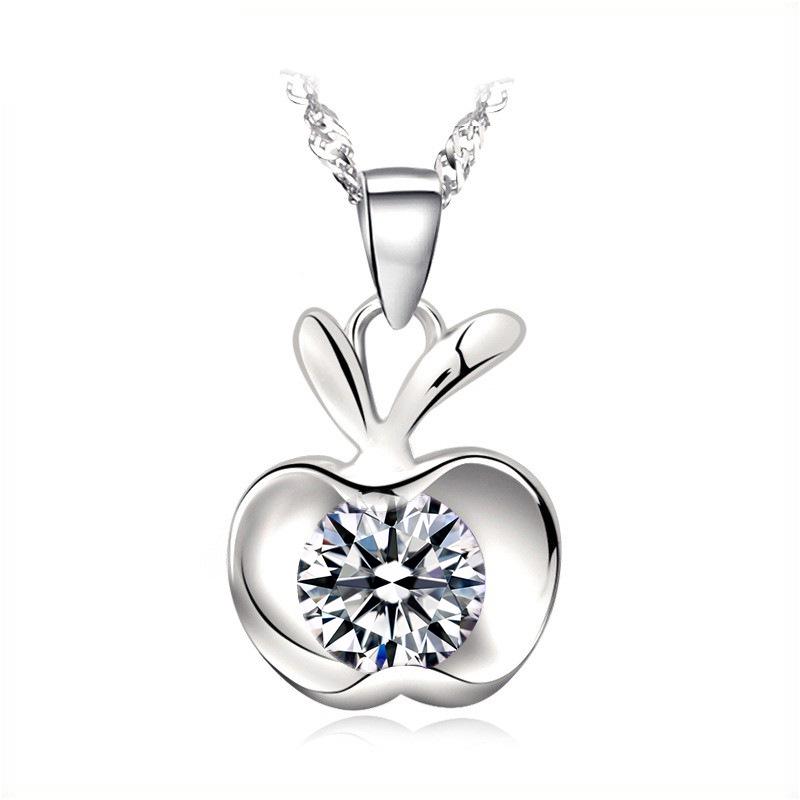 Petit Pendentif Pomme Collier - Mode Coréenne Cadeau de Noël Bijoux