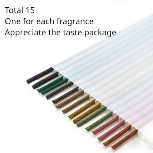 

Японские ароматические палочки Благоприятный Агилавуд Слива Жасмин Гранат Дом В помещении Храм предков Будда Успокоить Дух Очистить Воздух Total 15 package