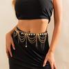 Silver Pearl Tassel Waist Chain Body Jewelry Metal Body Chain Tassels   Beach Accessories