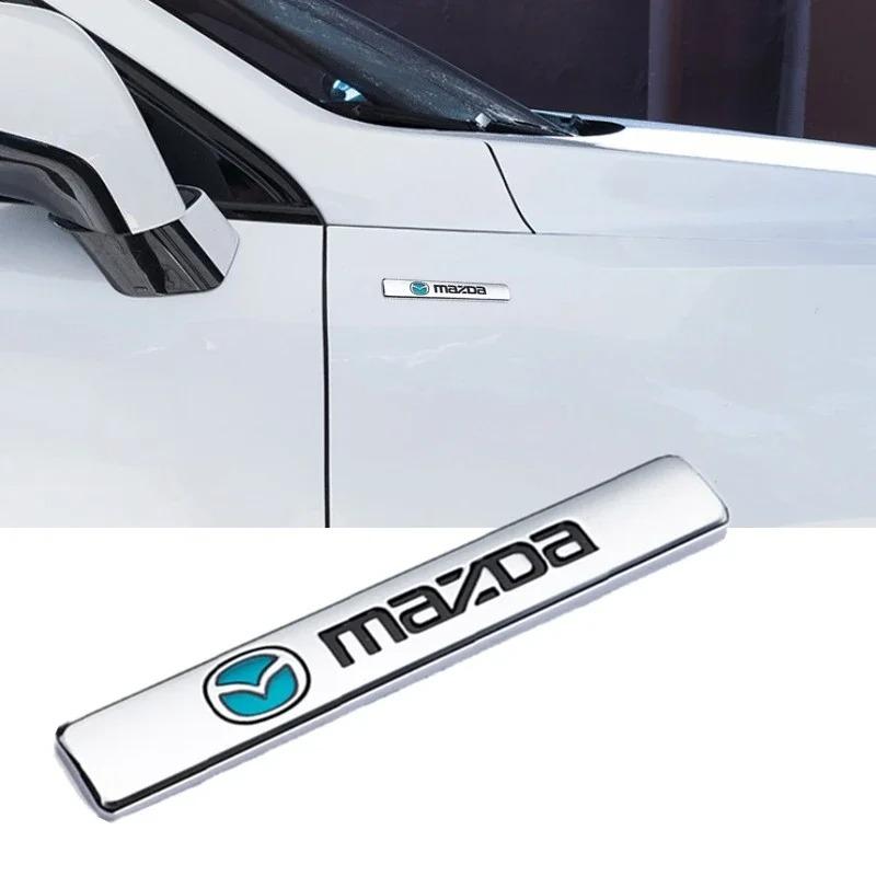 3D Metal Emblem Car Body Fender Rear Trunk Decal Sticker For Mazda 2 3 6 CX5 CX30 CX50 CX4 MX5 CX8 CX7 CX9 CX3 BT50 Auto GF8