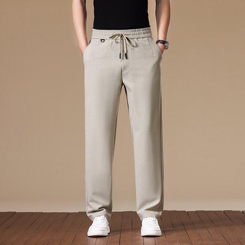 

Men s Lightweight Breathable Casual Elastic Waist Pants M