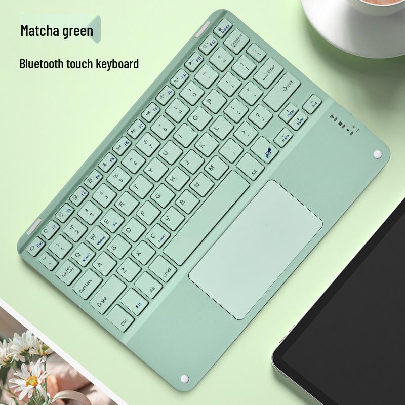 

Universal Bluetooth Keyboard with Magnetic Touchpad for iPad, Huawei, Xiaomi, and Tablets 10-Inch Type-C Charging (includes cable)