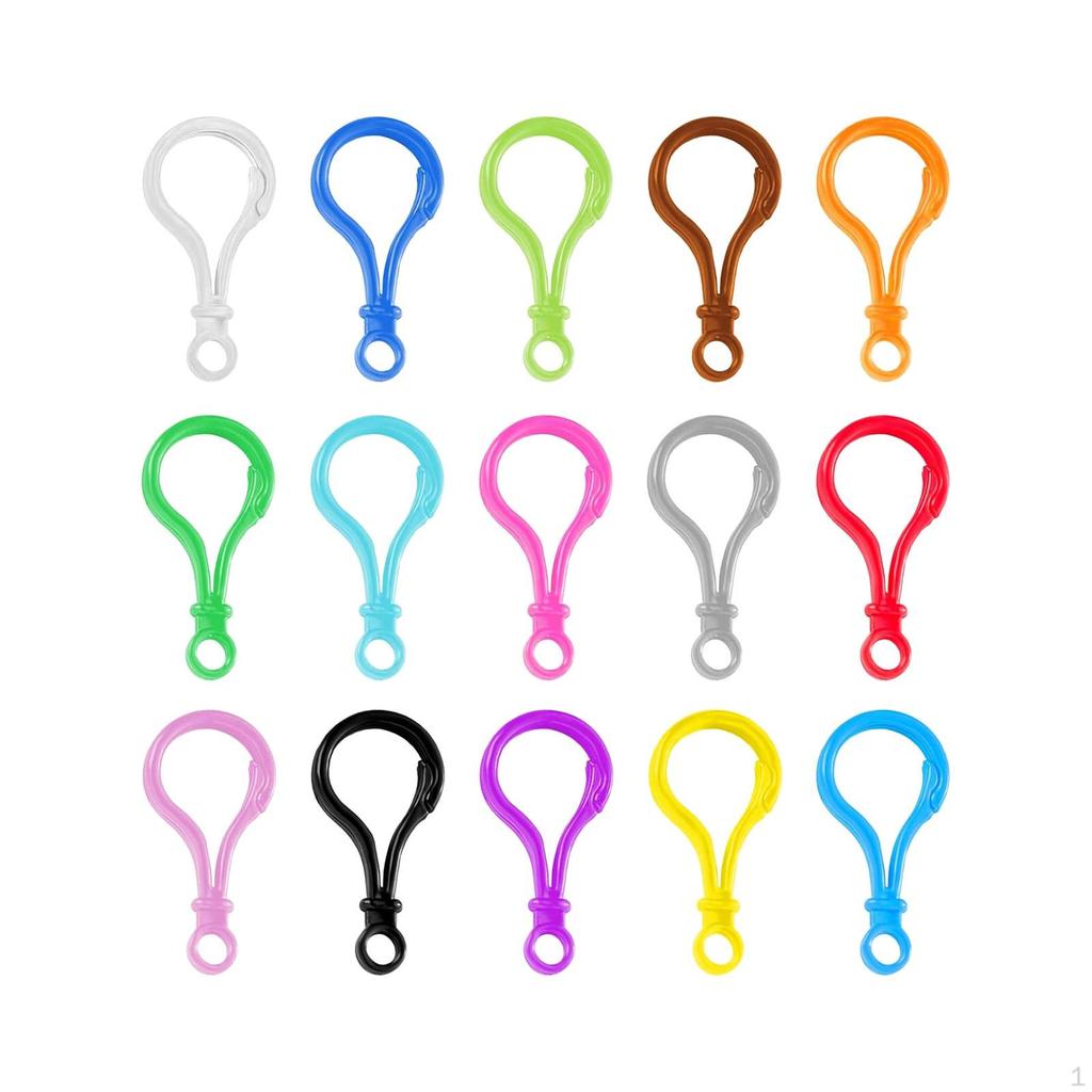 15x Lanyard Clips and Hooks Lobster Clasp Buckles Keyring Decoration Key Chain Clip Crafting