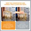 Plastic Cup Storage Holder Kitchen Cup Drainer Stand Bottle Dish Drainer Polished Surface Space Saving Cups Organizer