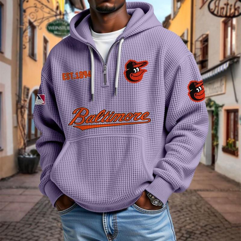 Mens Zip-Up Hoodie NFL Collection Streetwear Loose Fit Casual Sweatshirt Fall