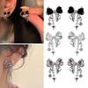 Bowknot Zircon Stud Earrings Fashion Piercing Earrings Simple Ear Stud for Women