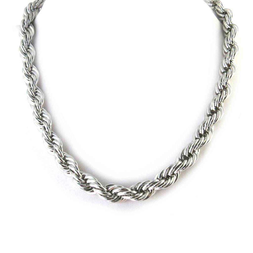 

Les Trésors De Lily [M6292] - Колье Round Rope Mesh серебро