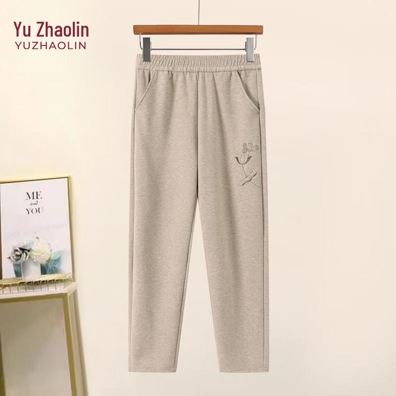 YUZHAOLIN Women s Straight-Leg Fleece-Lined Casual Pants 2XL