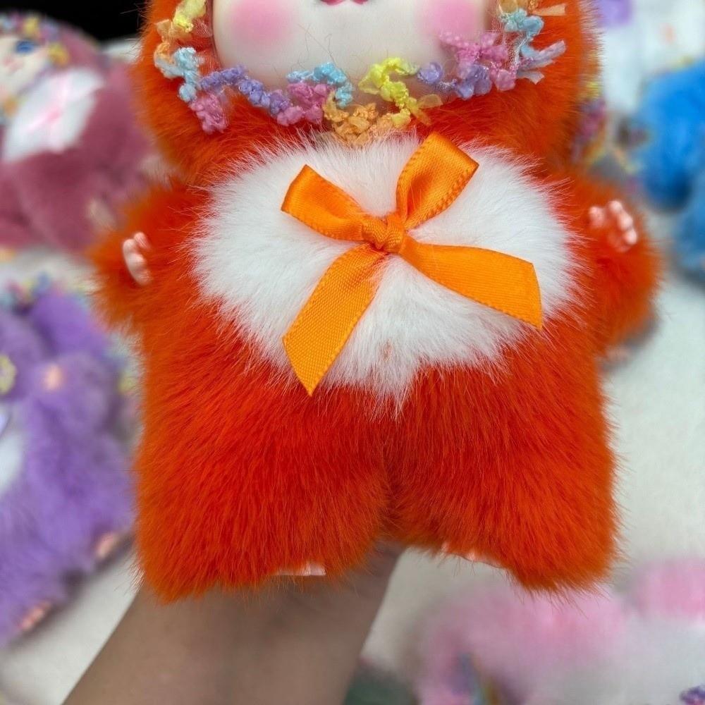Bag Hanging Bunny Doll Pendant Ornaments Car Key Ring Cartoon Rabbit Plush Keychain  Party Decor