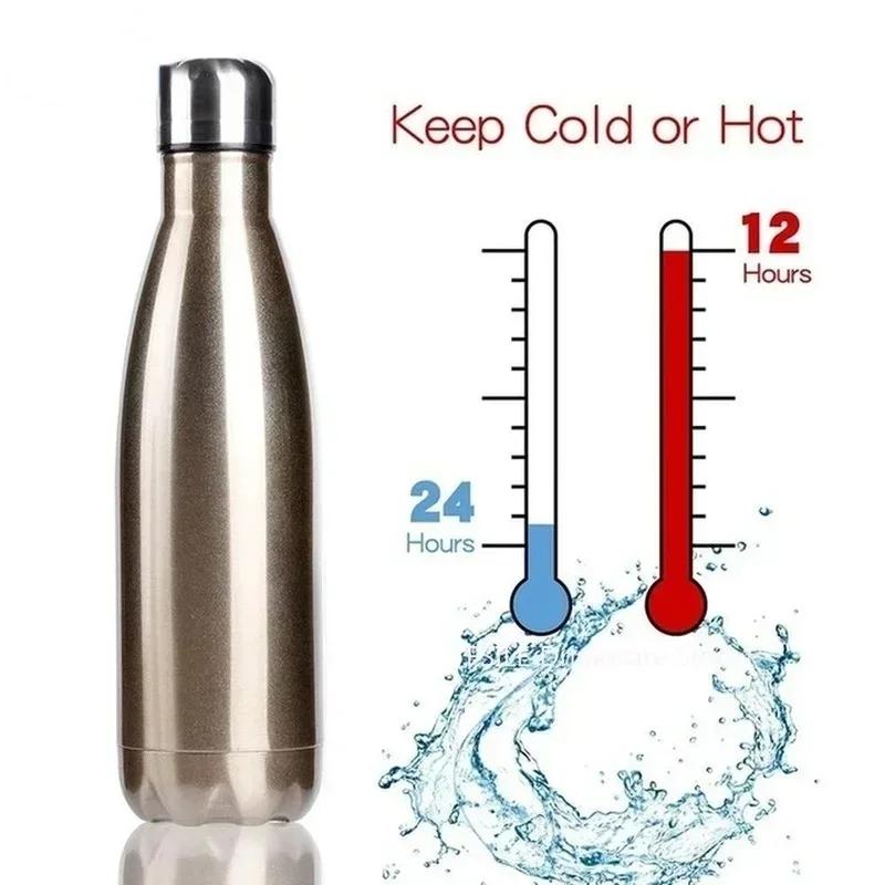12oz 17oz 26oz 35oz Stainless Steel Water Bottles Sports Thermos Insulated Bottles Keep Cold for 24 Hours and Hot for 12 Hours