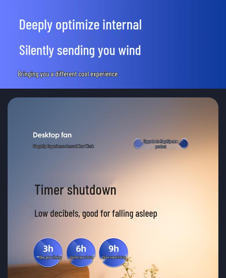 Portable Dormitory Clip Fan - Compact Digital Display for Desktop Circulation