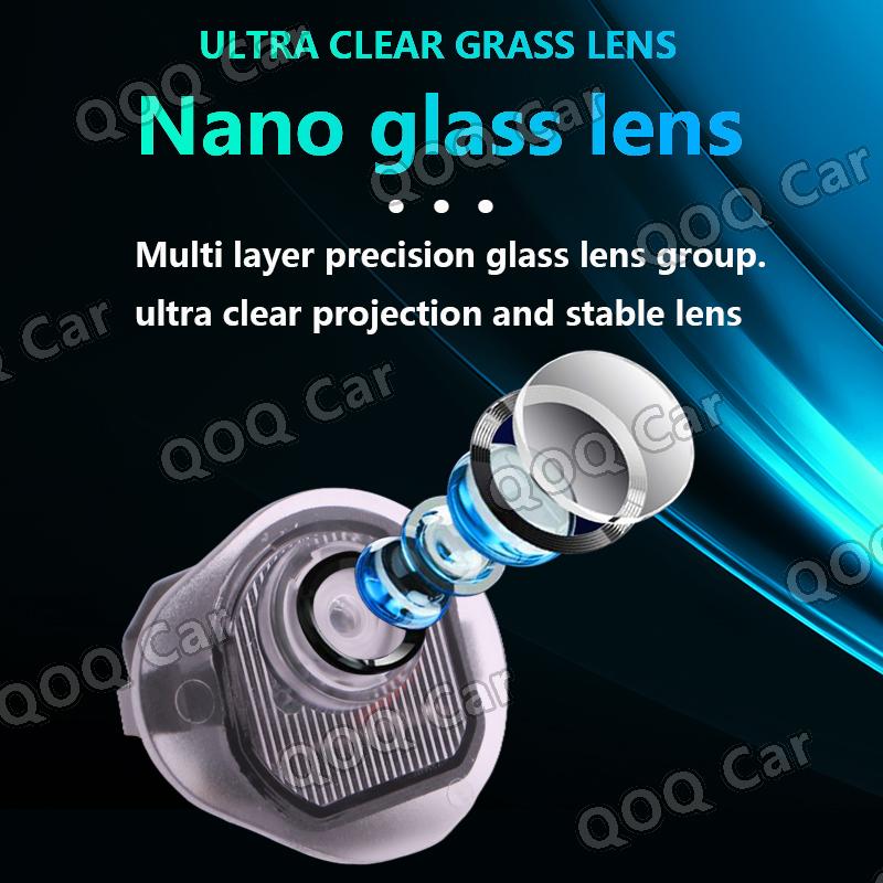 For JEEP CHEROKEE COMPASS Rearview Mirror Welcome Light Projection Lamps Carpet LED Modification Decorative Atmosphere 2 pieces