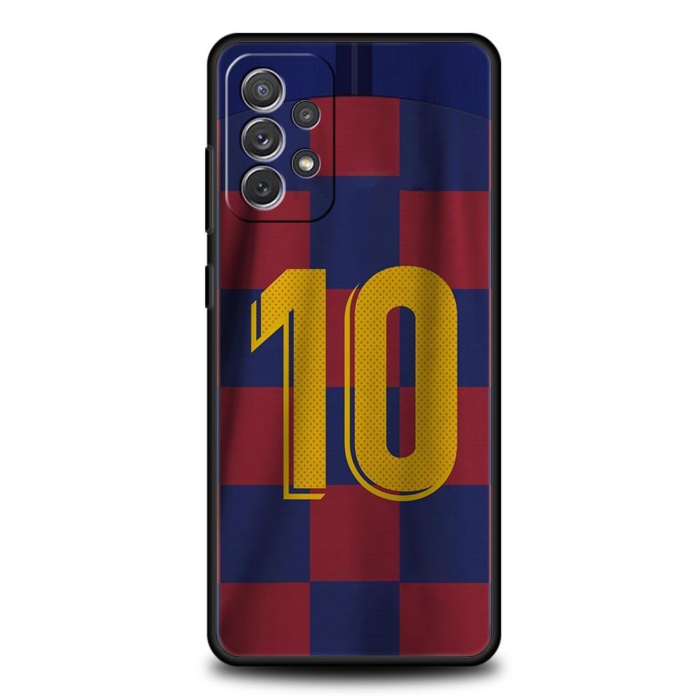 Football 10 Player Phone Case for Samsung Galaxy A55 A35 A17 A07 A15 A13 A25 A51 A71 A72 A73 A32 A52 A52S A41 5G Soft TPU Shell