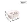 WORTHBUY Leak Proof Lunch Box Portable Food Container Microwavable Detachable Compartment Bento Box Plastic Transparent Food Box