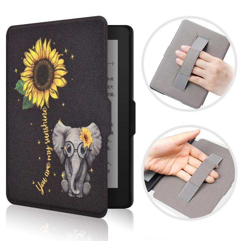 Handheld Protective Case for Kindle Paperwhite 3/2 – Slim Painted Shell with Hand Holder