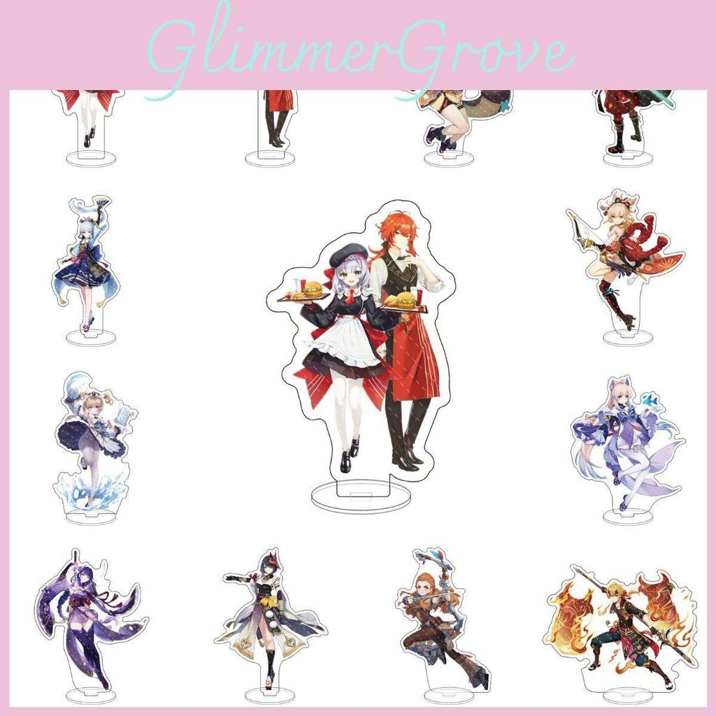 Genshin Impact Acrylic Stand Desktop Decor Featuring Kazuha Venti Klee Hutao Ganyu Paimon For Anime Fans