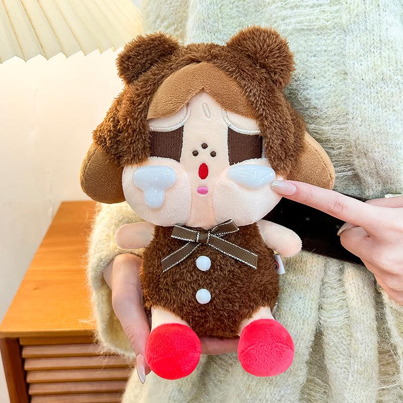 Cross-border Cartoon Crying Plush Doll: Cute Style Keychain Bag Pendant Gift
