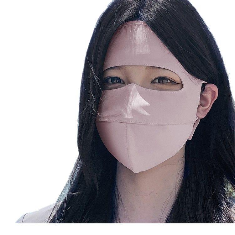 New Arrival: Women's Ice Silk Full Face Sunscreen Mask - UV Protection & Sunshade for Summer Driving