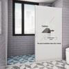 YiPan Waterproof Mildew-Proof Invisible Shower Curtain